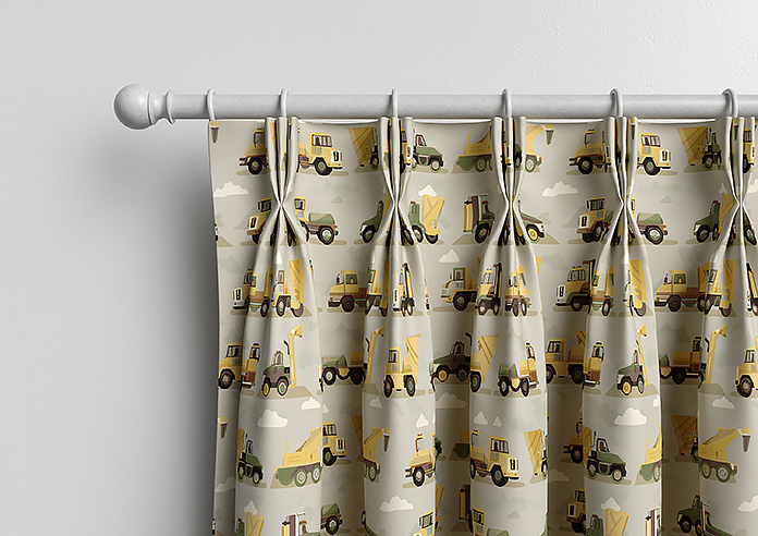 Construction Crew, Tarmac - Made to Measure Curtains - Image 11